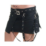 Women Gothic Black Skirt | Classic Gothic Elegance Cotton Skirt