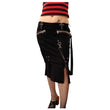 Women Black Long Gothic Skirt | Elegant Gothic Attitude Skirt for Every Occasion