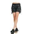 Women Black Gothic Mini Skirt | Alternative Fashion Essential Skirt