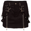 Women Black Mini Skirt | Gothic Attitude Essential Skirt
