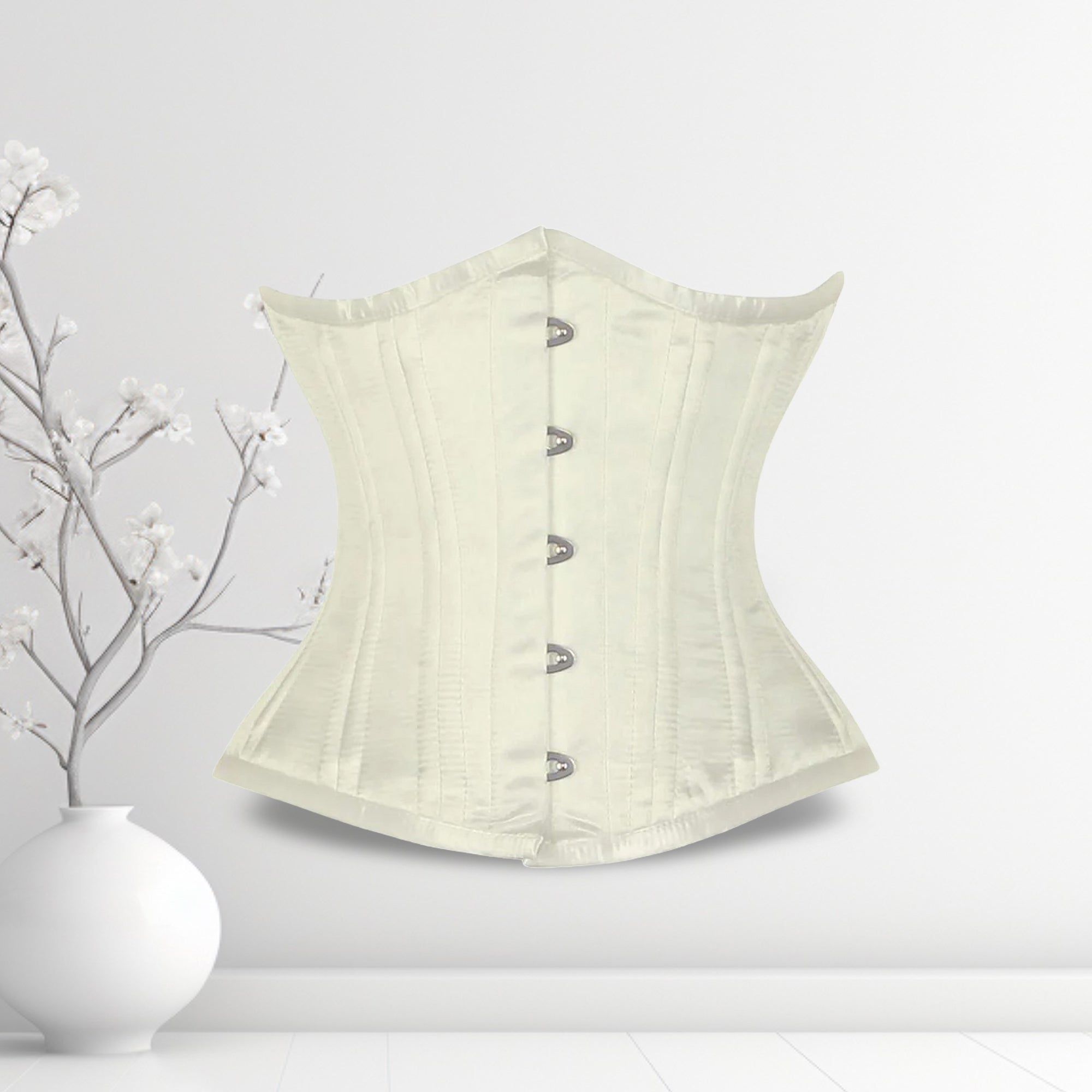 Alessio Satin Underbust Waist Training Corset Sculpted Elegance - Alternative Gothic Dark Wear | Embrace Dark Aesthetic Men & Women Gothic Clothing