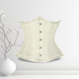 Alessio Satin Underbust Waist Training Corset Sculpted Elegance - Alternative Gothic Dark Wear | Embrace Dark Aesthetic Men & Women Gothic Clothing