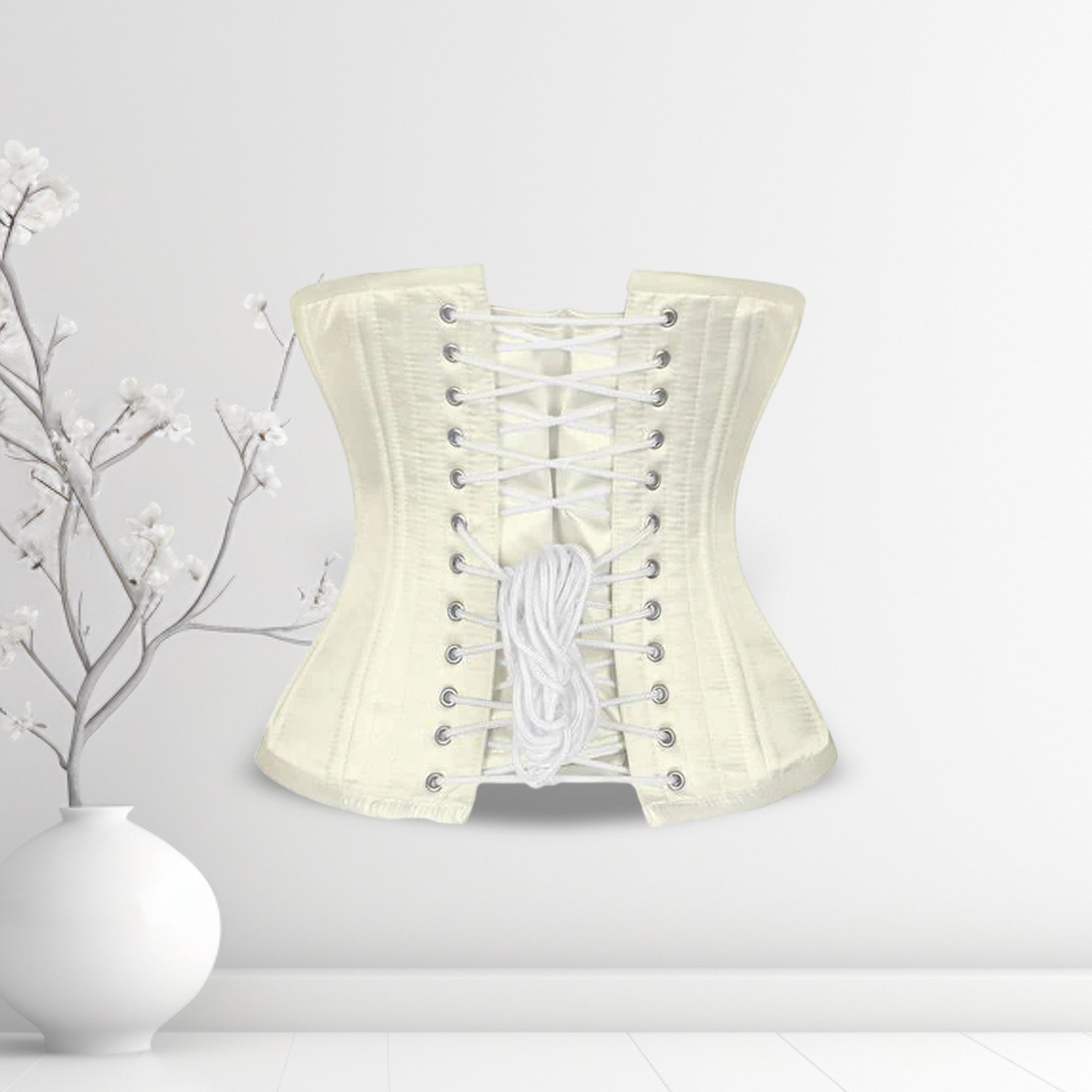 Alessio Satin Underbust Waist Training Corset Sculpted Elegance - Alternative Gothic Dark Wear | Embrace Dark Aesthetic Men & Women Gothic Clothing