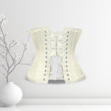 Alessio Satin Underbust Waist Training Corset Sculpted Elegance - Alternative Gothic Dark Wear | Embrace Dark Aesthetic Men & Women Gothic Clothing