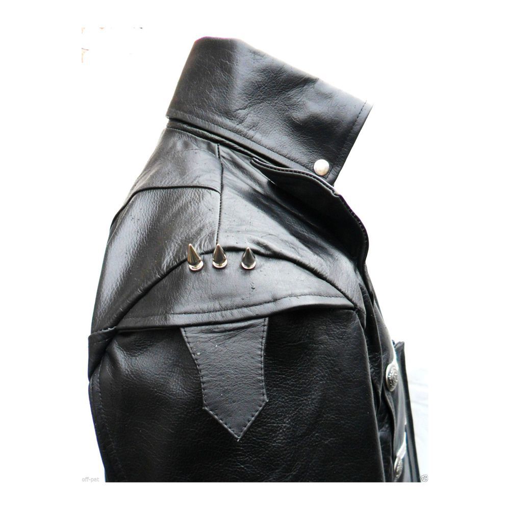 Men Lambskin Gothic Leather Coat Rock Style Goth SteampunkJacket - Alternative Gothic Dark Wear | Embrace Dark Aesthetic Men & Women Gothic Clothing