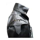 Men Lambskin Gothic Leather Coat Rock Style Goth SteampunkJacket - Alternative Gothic Dark Wear | Embrace Dark Aesthetic Men & Women Gothic Clothing