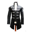 Mens Gothic Steampunk Lambskin Jacket Goth Black Leather Jacket - Alternative Gothic Dark Wear | Embrace Dark Aesthetic Men & Women Gothic Clothing