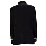 Men Military Steampunk Gothic Velvet Coat | Vintage Black Victorian Jacket