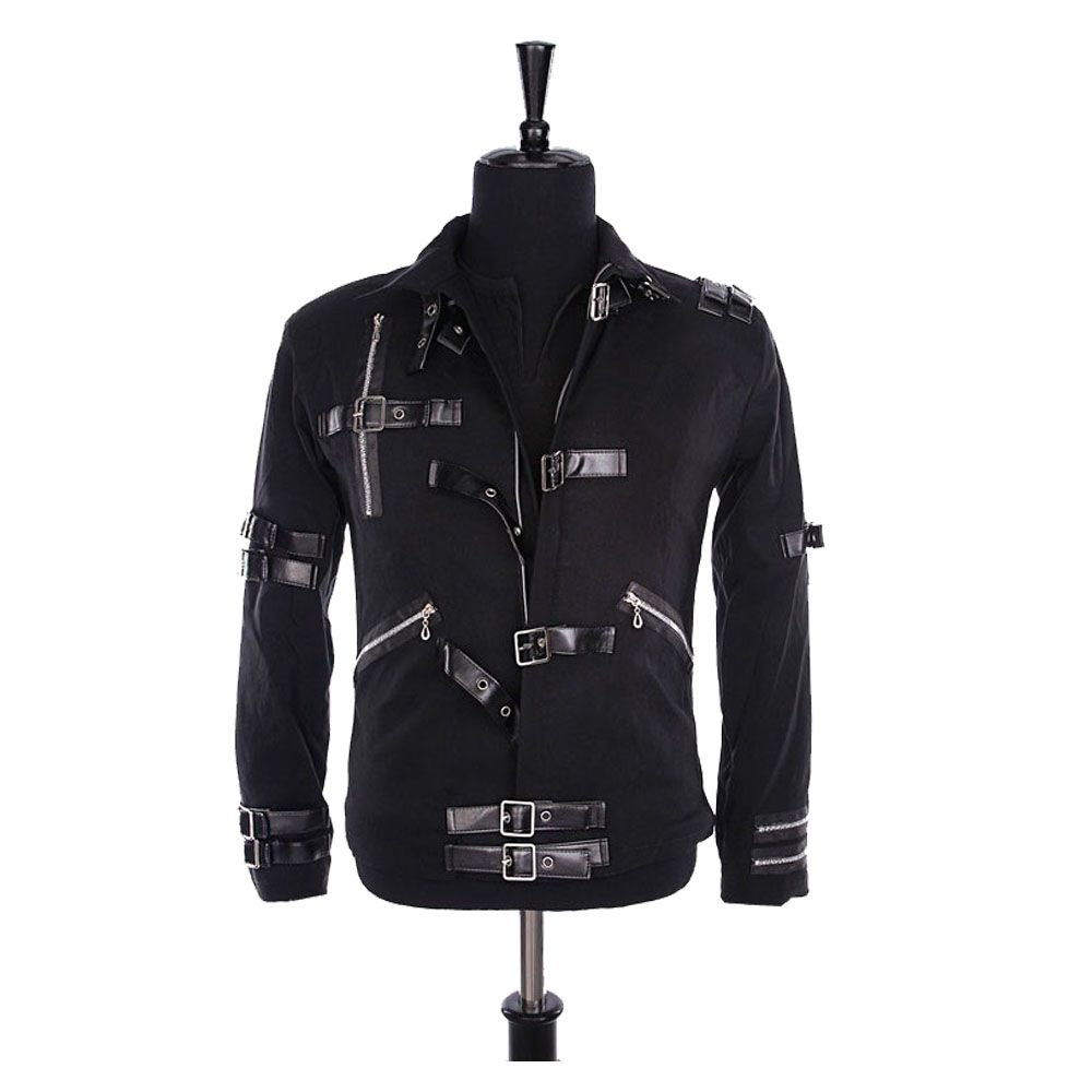 Mens Michael Jackson Fashion Jackets Punk Bad Black Gothic Fashion Jacket - Alternative Gothic Dark Wear | Embrace Dark Aesthetic Men & Women Gothic Clothing