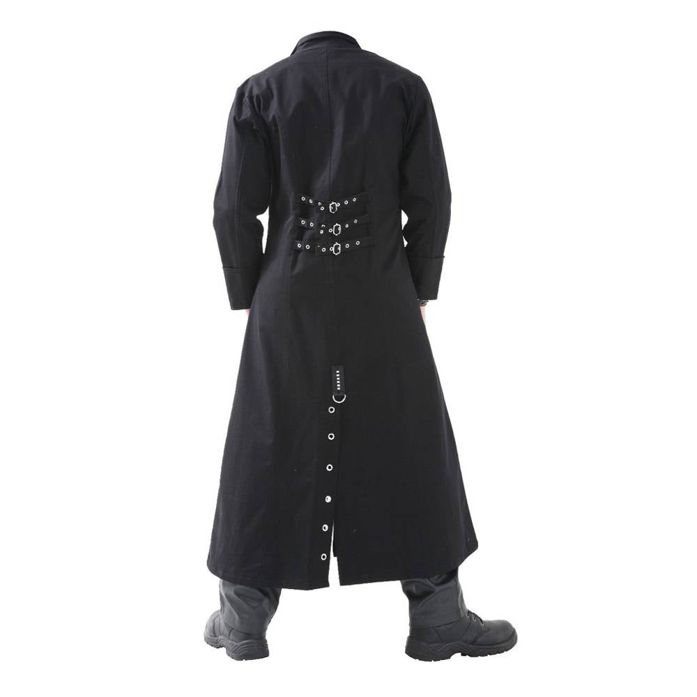 Handmade HELLRAISER Gothic Coat Punk Pinhead VAMPIRE Chrome Coat Long Gothic Coat