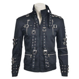 Men Black Mj Jacket Cosplay Costume Michael Jackson Jacket - Alternative Gothic Dark Wear | Embrace Dark Aesthetic Men & Women Gothic Clothing