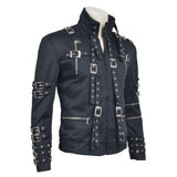 Men Black Mj Jacket Cosplay Costume Michael Jackson Jacket - Alternative Gothic Dark Wear | Embrace Dark Aesthetic Men & Women Gothic Clothing