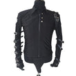 MJ Rare Punk Rock Show Jacket Gothic Michael Jackson costume Jacket - Alternative Gothic Dark Wear | Embrace Dark Aesthetic Men & Women Gothic Clothing