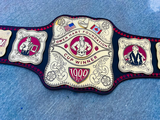 Owen Hart Foundation Cup Championship Belt –  Made Replica by CARTLIX SHOP