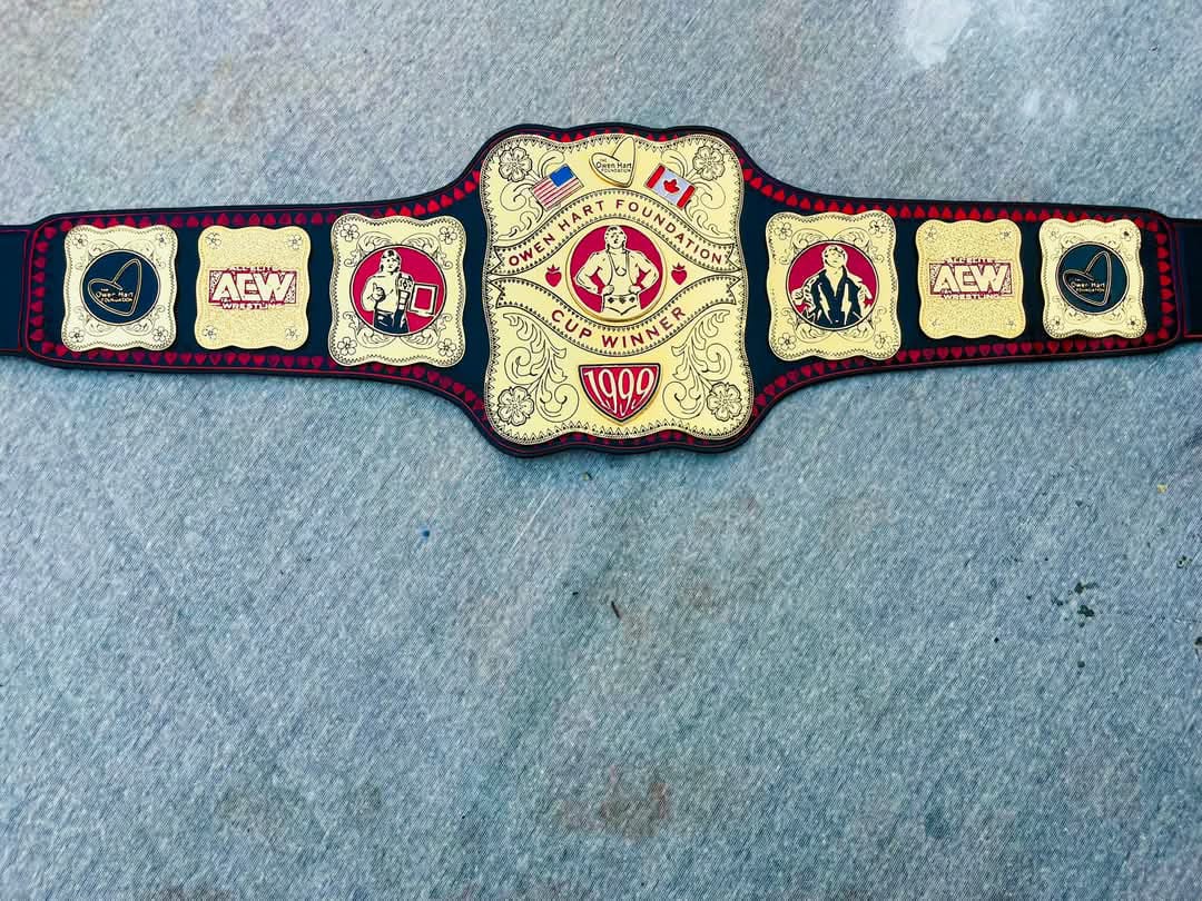Owen Hart Foundation Cup Championship Belt –  Made Replica by CARTLIX SHOP