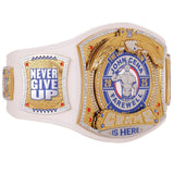 John Cena Autographed Elimination Chamber 2025 Spinner Replica Title Belt with Inscription