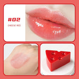 Lipstick Cute Cheese Lip Balm Temperature Change Moisturizing