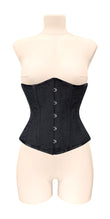 Alison Black Brocade Underbust Corset Gothic Elegance with Steel Discipline - Alternative Gothic Dark Wear | Embrace Dark Aesthetic Men & Women Gothic Clothing