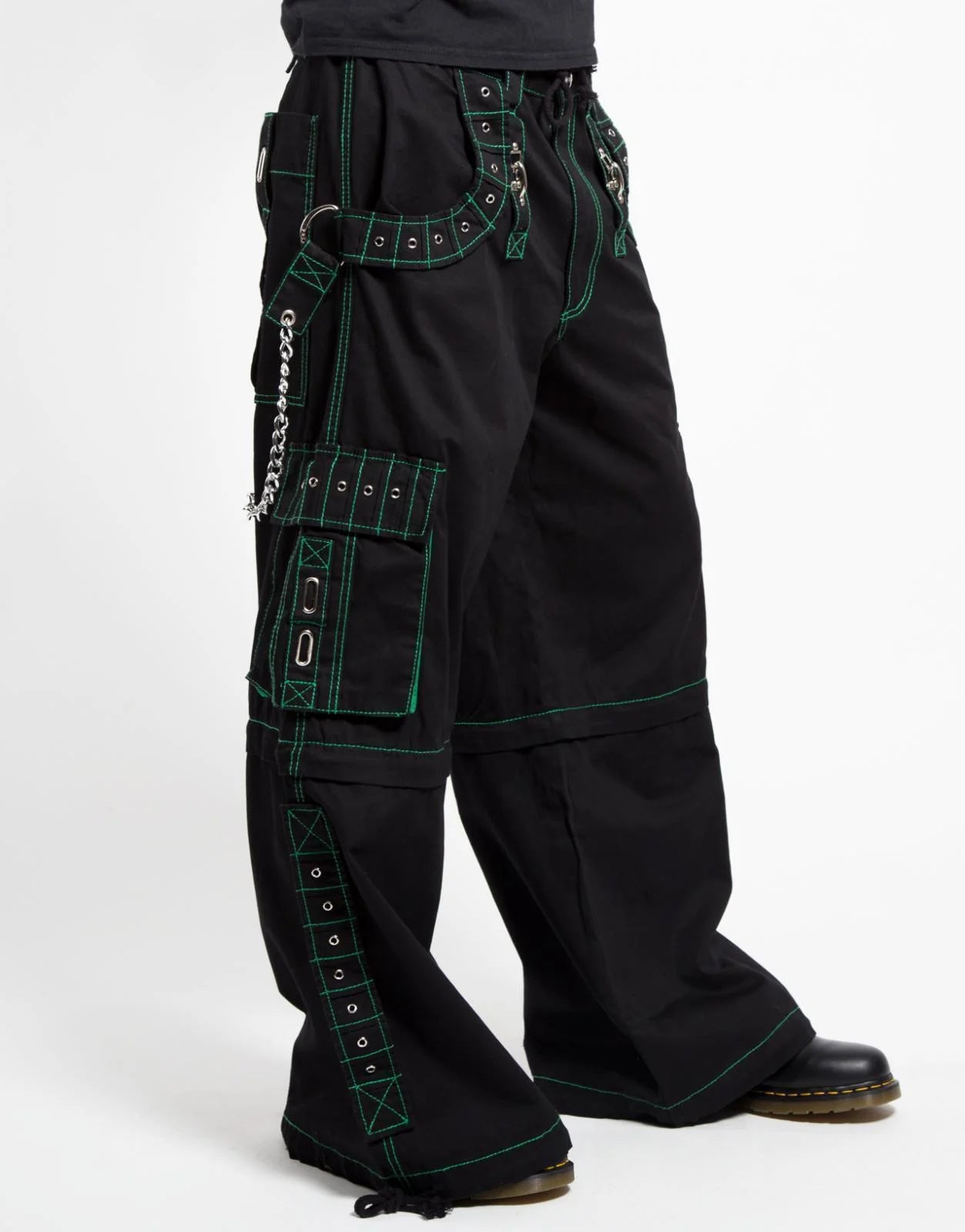 Men Gothic Bondage Pants | Alternative Punk Rock Emo Trouser | Electro Pant