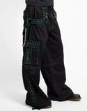 Men Gothic Bondage Pants | Alternative Punk Rock Emo Trouser | Electro Pant