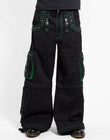 Men Gothic Bondage Pants | Alternative Punk Rock Emo Trouser | Electro Pant