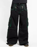 Men Gothic Bondage Pants | Alternative Punk Rock Emo Trouser | Electro Pant