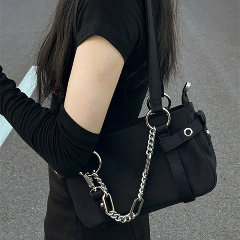 Small New Spice Girl Chain Crossbody Handbag Female - Alternative Gothic Dark Wear | Embrace Dark Aesthetic Men & Women Gothic Clothing