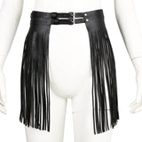Women's Fashion Simple Tassel Harness Skirt Belt Set Leather Harness - Alternative Gothic Dark Wear | Embrace Dark Aesthetic Men & Women Gothic Clothing