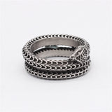 Men's And Women's Gothic Style Snake Head Ring