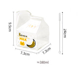 Glass Square Milk Carton Mug Microwaveable