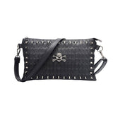 Skull Bag Embossed Chain Trend - Alternative Gothic Dark Wear | Embrace Dark Aesthetic Men & Women Gothic Clothing