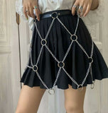Fashion Metal Chain Belt Decorative Belt - Alternative Gothic Dark Wear | Embrace Dark Aesthetic Men & Women Gothic Clothing