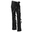 Men Gothic Black Pant Belt Style | Dark Street Punk Trouser with Chain and Strap