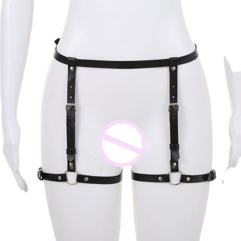 Bondage Bdsm Harness Woman Erotic Lingerie Harness Set - Alternative Gothic Dark Wear | Embrace Dark Aesthetic Men & Women Gothic Clothing