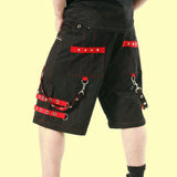 Gothic Alternative Baggy Pant | Punk Men 2-in-1 Transformer Bondage Trouser