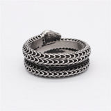 Men's And Women's Gothic Style Snake Head Ring