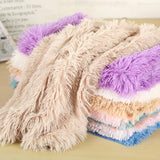 Pet dog plush mat beige mat pet dog rest