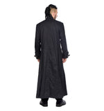 Gothic Long Black Hellraiser Coat for Men