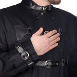 Gothic Long Black Hellraiser Coat for Men