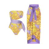Siamese Conservative Covering Belly Thin Swimsuit French Retro One-piece Bikini