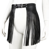 Women's Fashion Simple Tassel Harness Skirt Belt Set Leather Harness - Alternative Gothic Dark Wear | Embrace Dark Aesthetic Men & Women Gothic Clothing