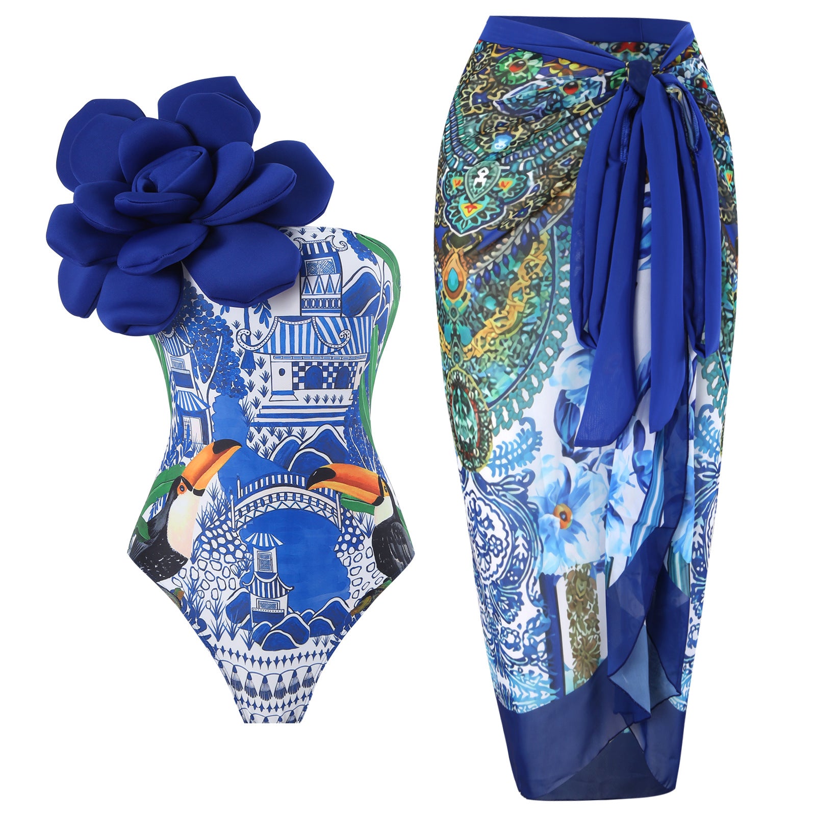 Fairy Style Jumpsuit Sunscreen Gauze Dress Holiday Suit European And American Style