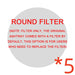 Round filter 5pcs