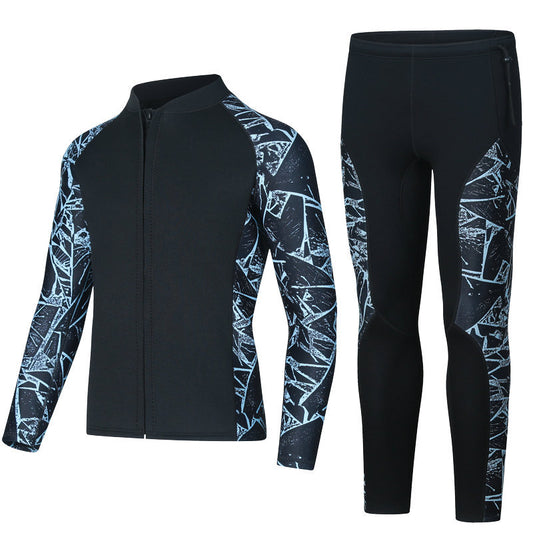 Diving Suit 3mm Split Long-sleeved Long Trousers Snorkeling Swimsuit