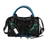 New Graffiti Personality Tassel Small Crowd Handbag Women - Alternative Gothic Dark Wear | Embrace Dark Aesthetic Men & Women Gothic Clothing