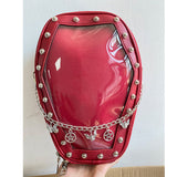 Gothic Punk Coffin Shape Ita Bag Women