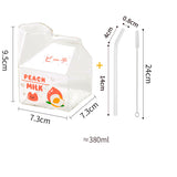 Glass Square Milk Carton Mug Microwaveable