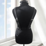 Women's Artificial Leather Body Belly Band Shoulder Wearing Ring Horse Harness For Dancing Toys With Fetish - Alternative Gothic Dark Wear | Embrace Dark Aesthetic Men & Women Gothic Clothing