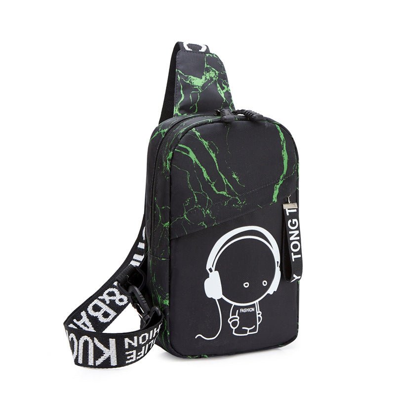 New Style Bag Diagonal Bag Men's Bag Luminous Chest Bag - Alternative Gothic Dark Wear | Embrace Dark Aesthetic Men & Women Gothic Clothing