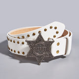 Rivet Punk Wide Belt Jeans Universal